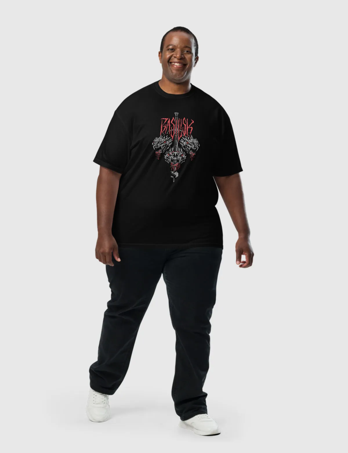The Witcher Basilisk Men’s Garment-dyed Heavyweight T-shirt [Black]