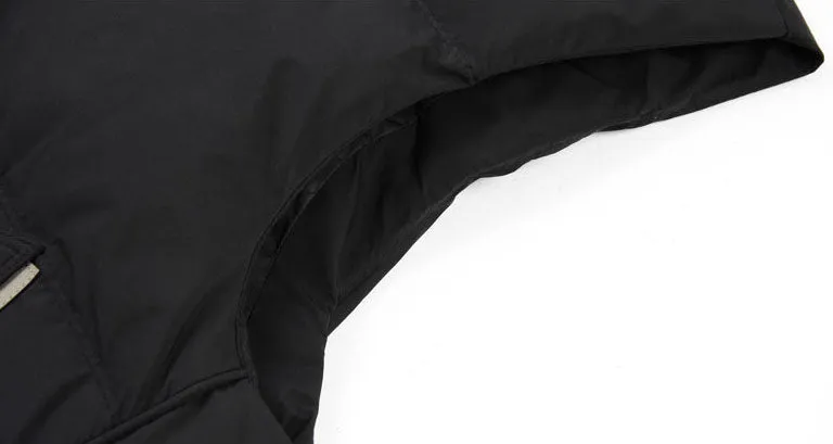 Thickened Quilted Men's Puffer Vest for Winter Warmth