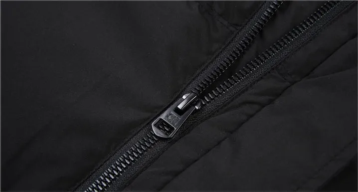 Thickened Quilted Men's Puffer Vest for Winter Warmth