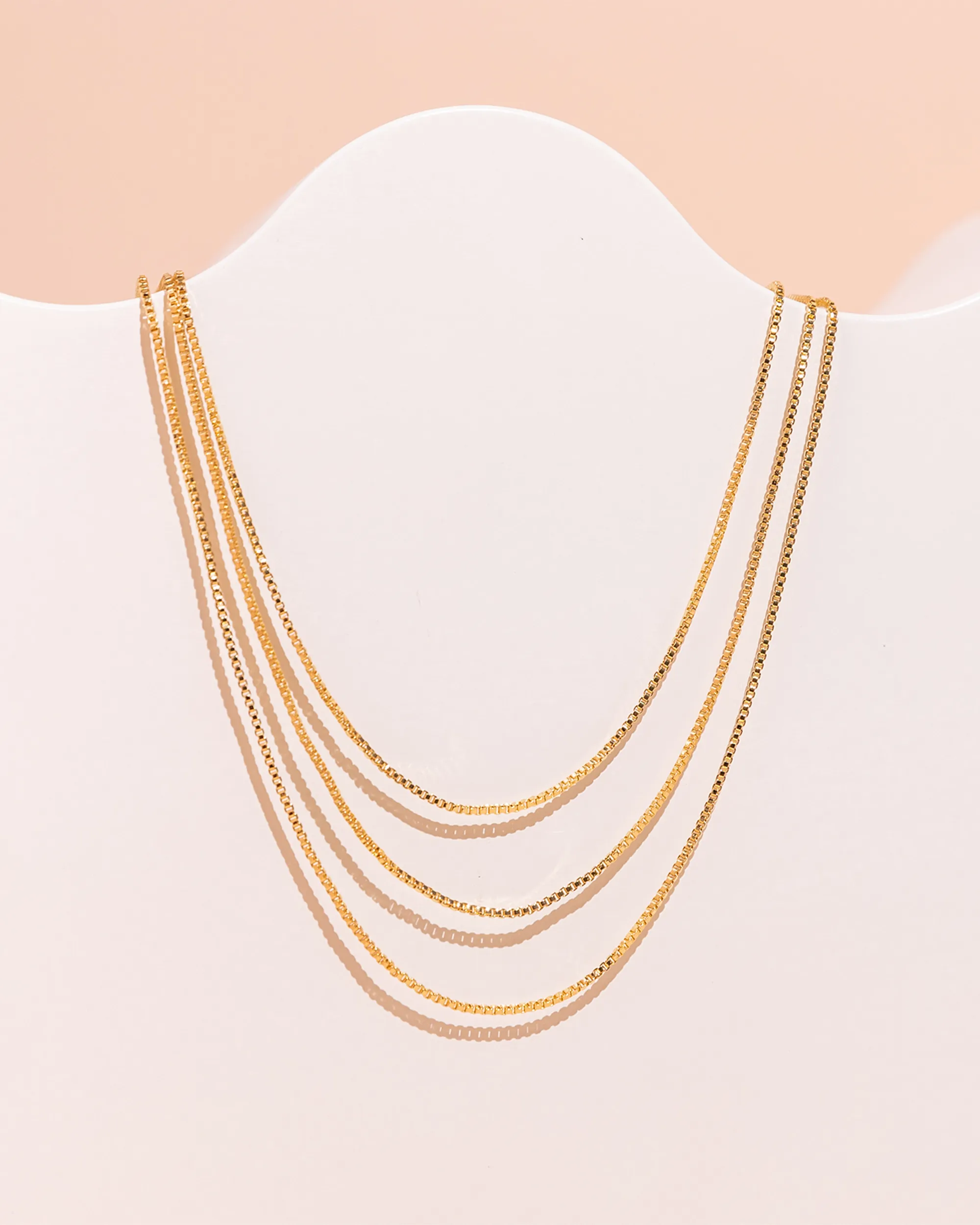 Three Layered Chain Necklace