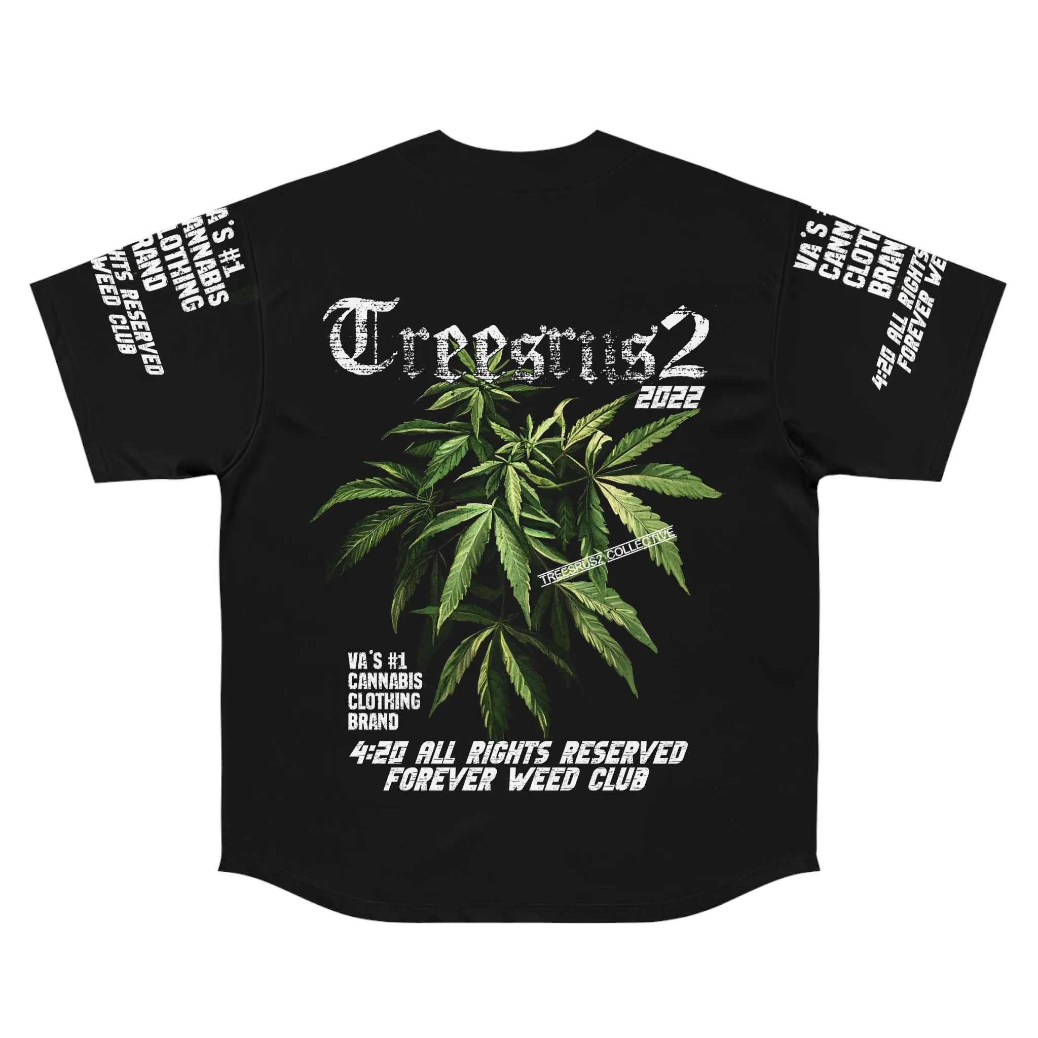 Treesrus2 Baseball Jersey | Virginia’s #1 Cannabis Streetwear Shirt