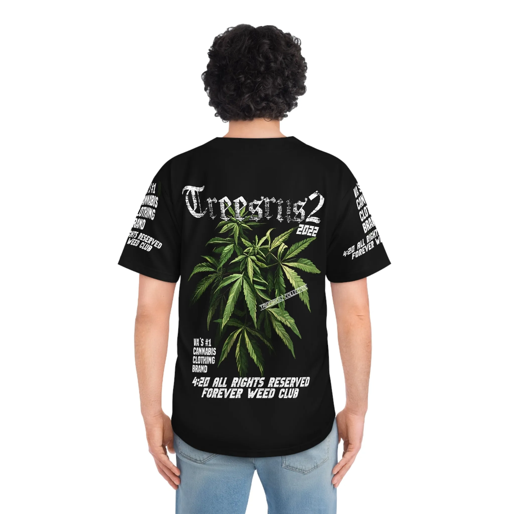 Treesrus2 Baseball Jersey | Virginia’s #1 Cannabis Streetwear Shirt