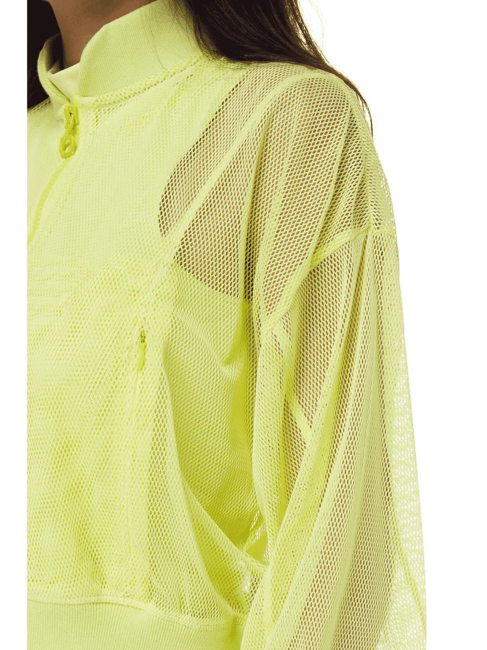 TRIBE OF 6 ADDI MESH CROPPED BOMBER JACKET