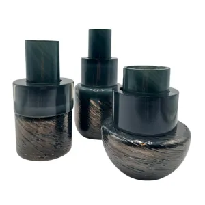 Trio of Smokey Vases