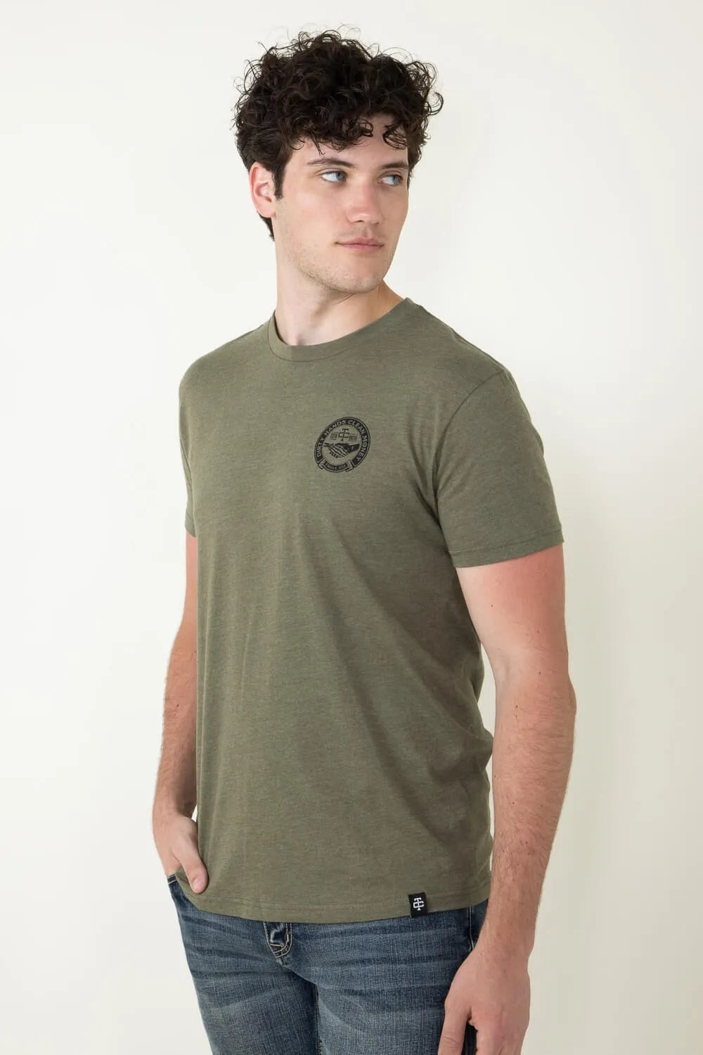 Troll Co Haggler T-Shirt for Men in Military Green | TC0740-MILITARYGRN