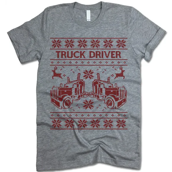 Truck Driver Christmas T-Shirt