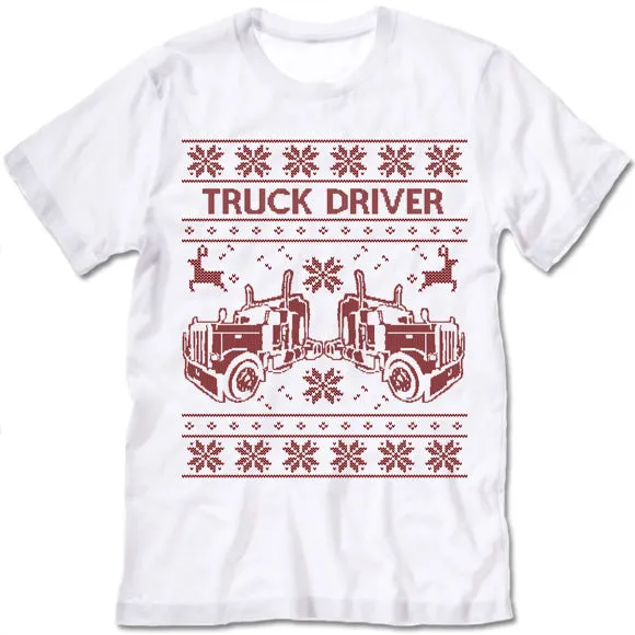 Truck Driver Christmas T-Shirt