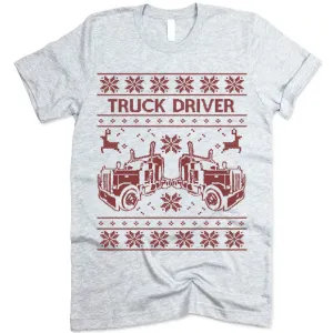 Truck Driver Christmas T-Shirt