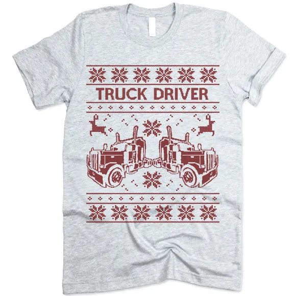 Truck Driver Christmas T-Shirt