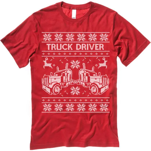 Truck Driver Christmas T-Shirt