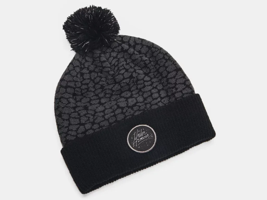Under Armour Girls' UA Graphic Knit Pom Beanie