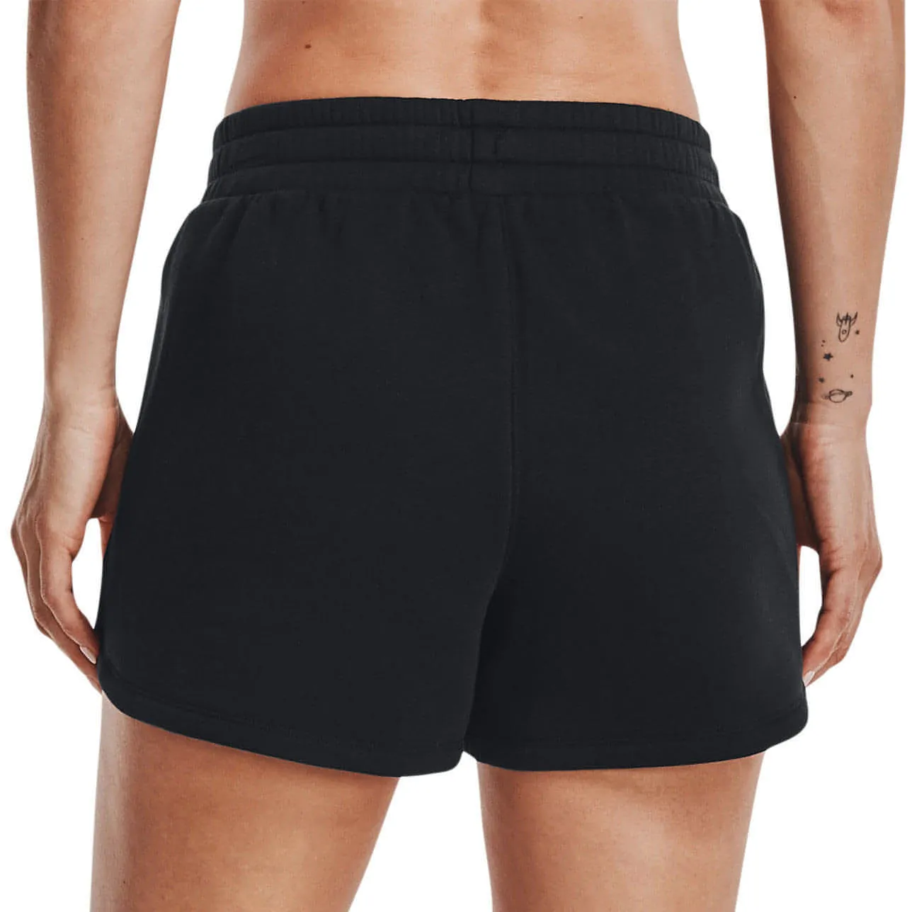 Under Armour Rival Womens Fleece Shorts - Black