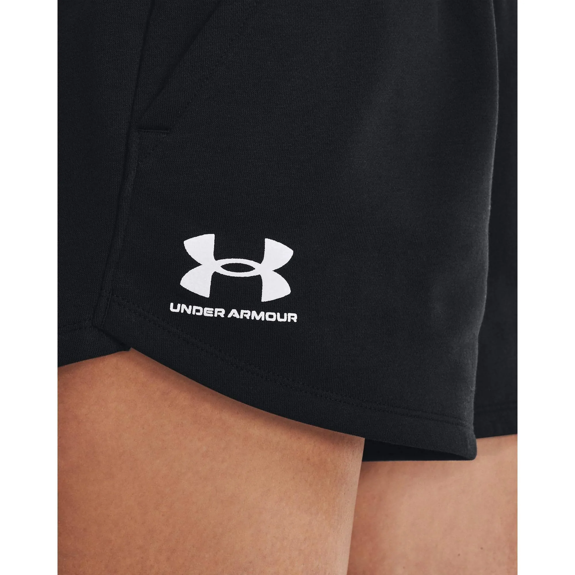 Under Armour Rival Womens Fleece Shorts - Black