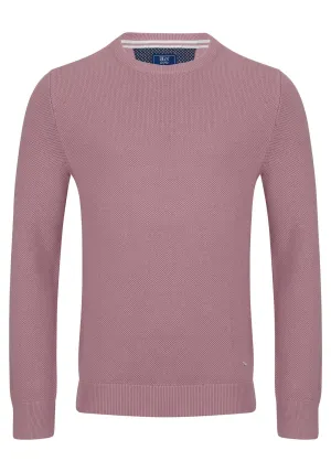 V-Neck Cotton Knitwear - Coral