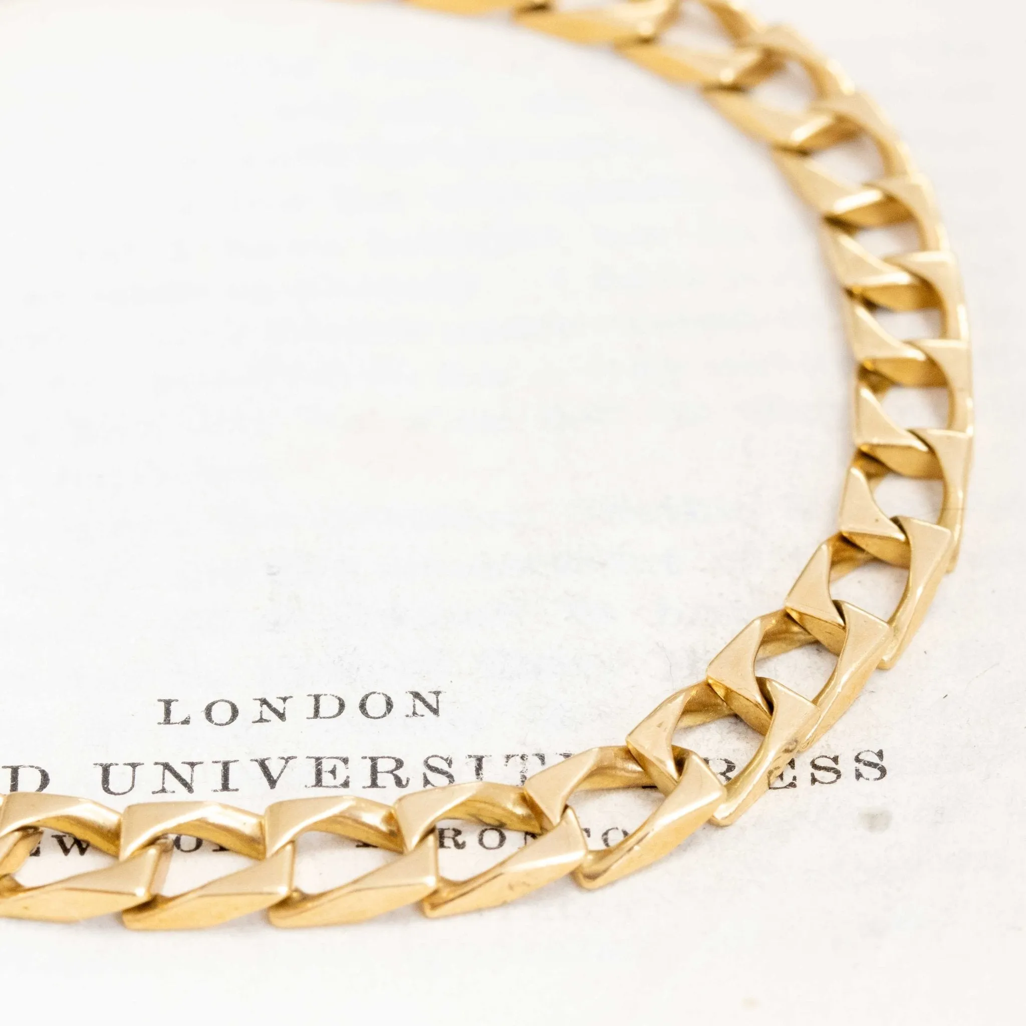 Vintage Flat Curb Link Bracelet by Cartier