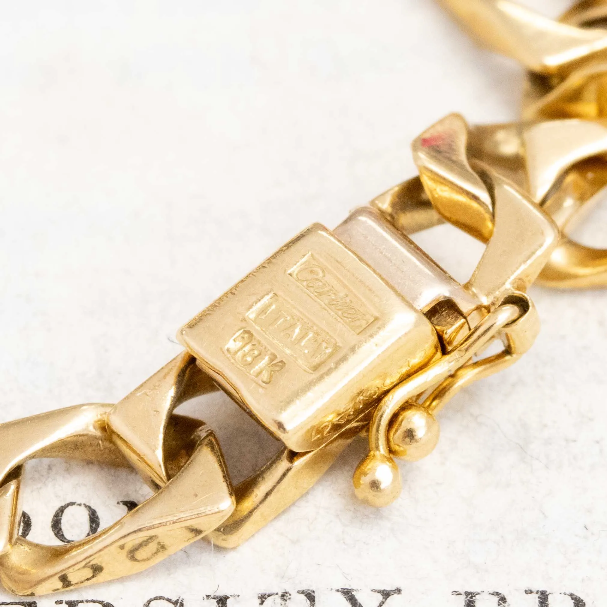 Vintage Flat Curb Link Bracelet by Cartier