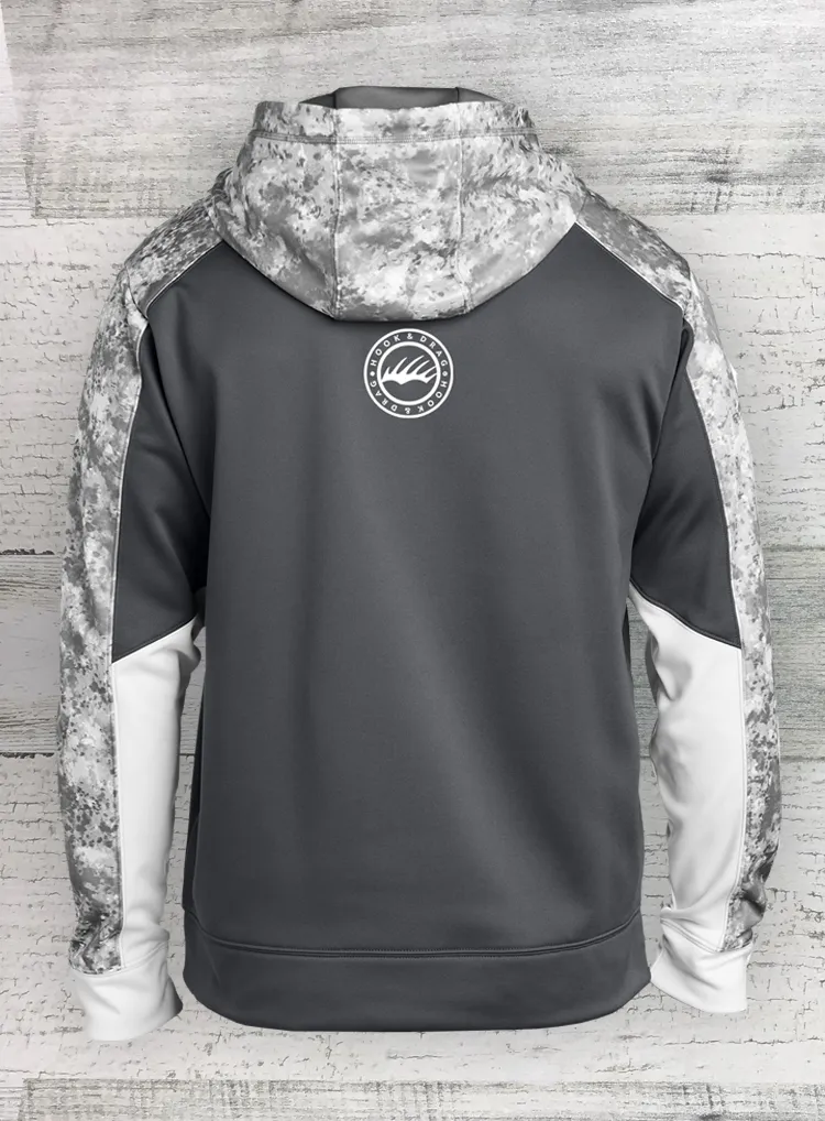 Walleye Tuff - Walleye Hoodie Sport-Wick® Mineral Freeze Fleece Colorblock Hooded Pullover