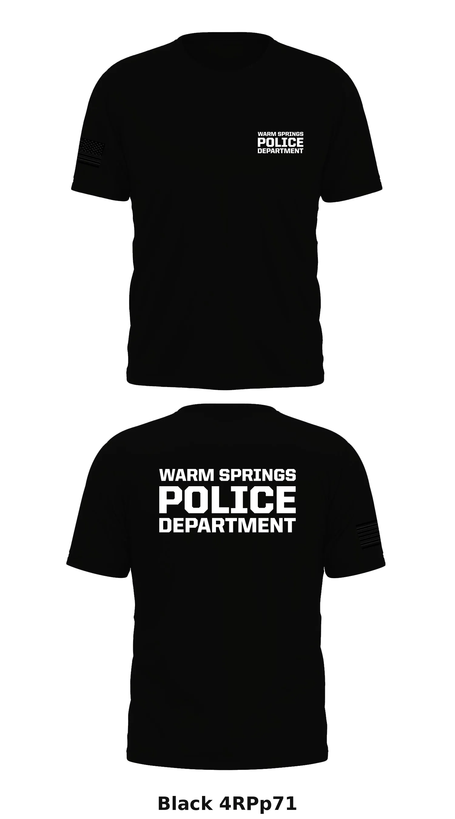 Warm Springs Police Department  Store 1 Core Men's SS Performance Tee - 4RPp71