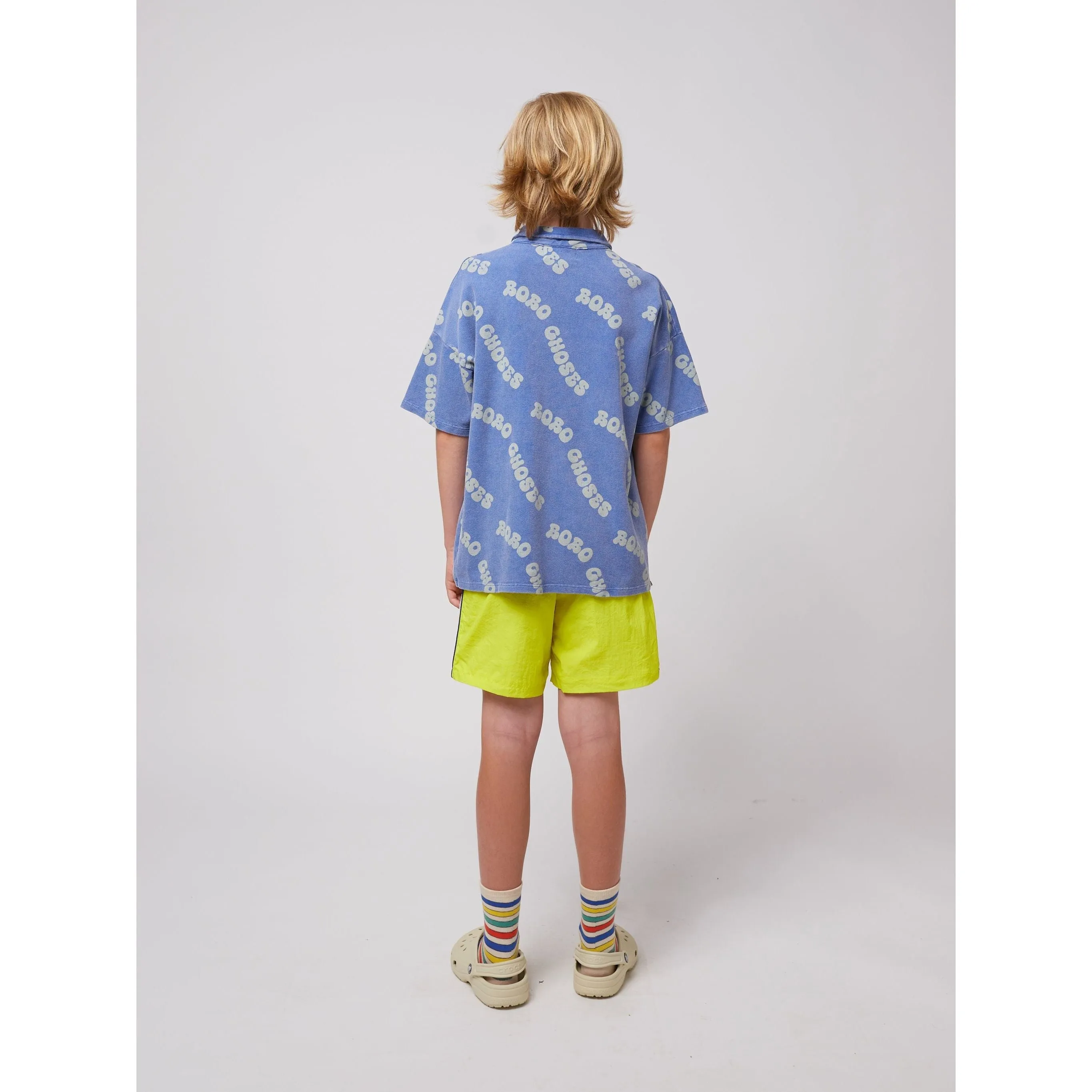 Wavy Bobo Choses All Over Waffle Polo Shirt