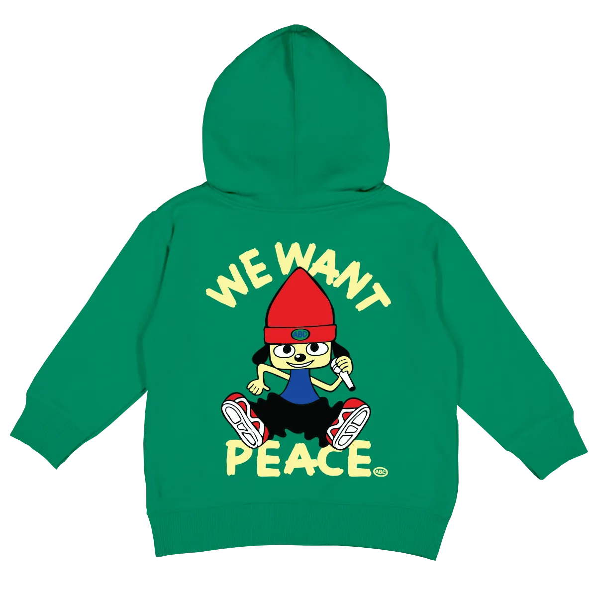 WE WANT PEACE HOODY (GREEN)