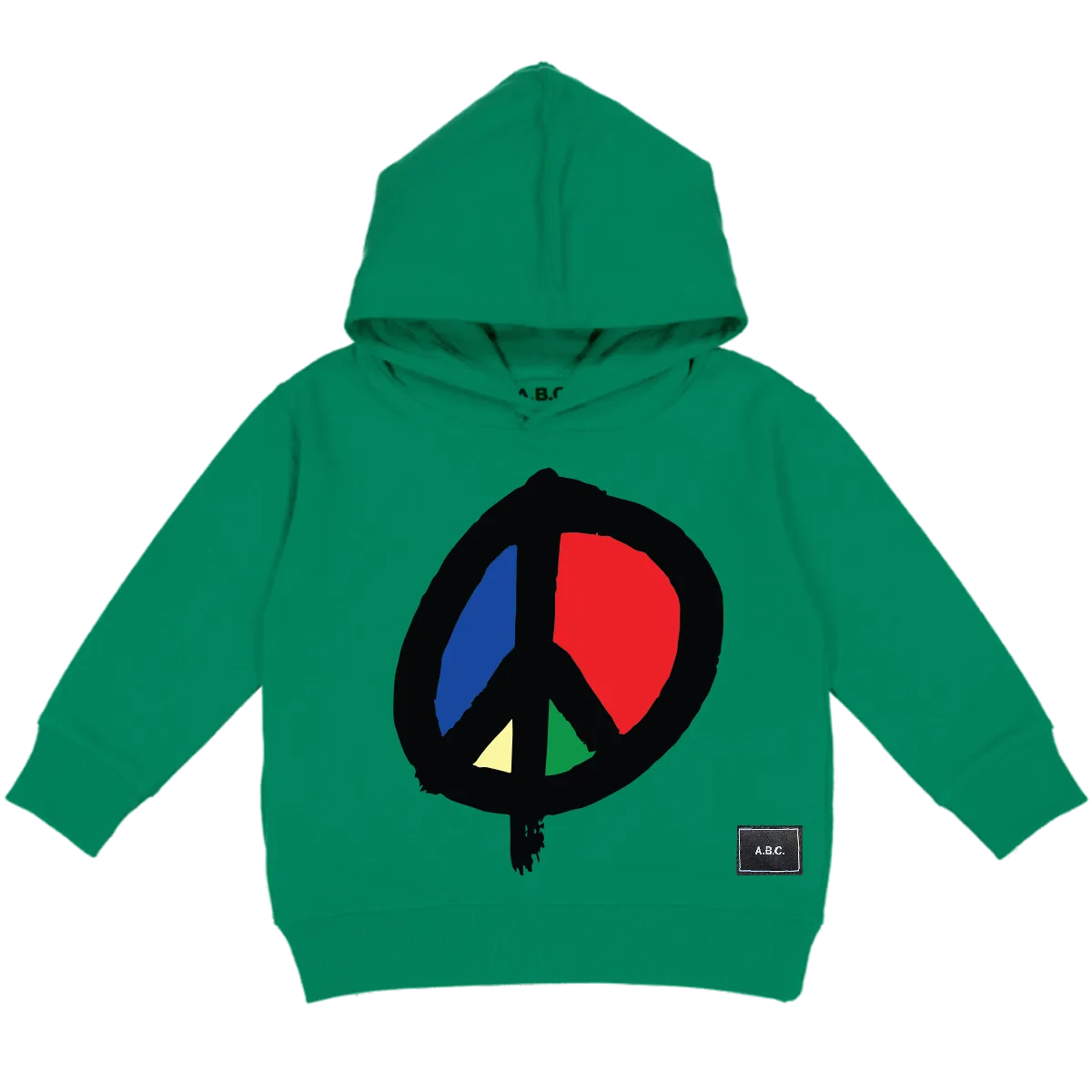 WE WANT PEACE HOODY (GREEN)