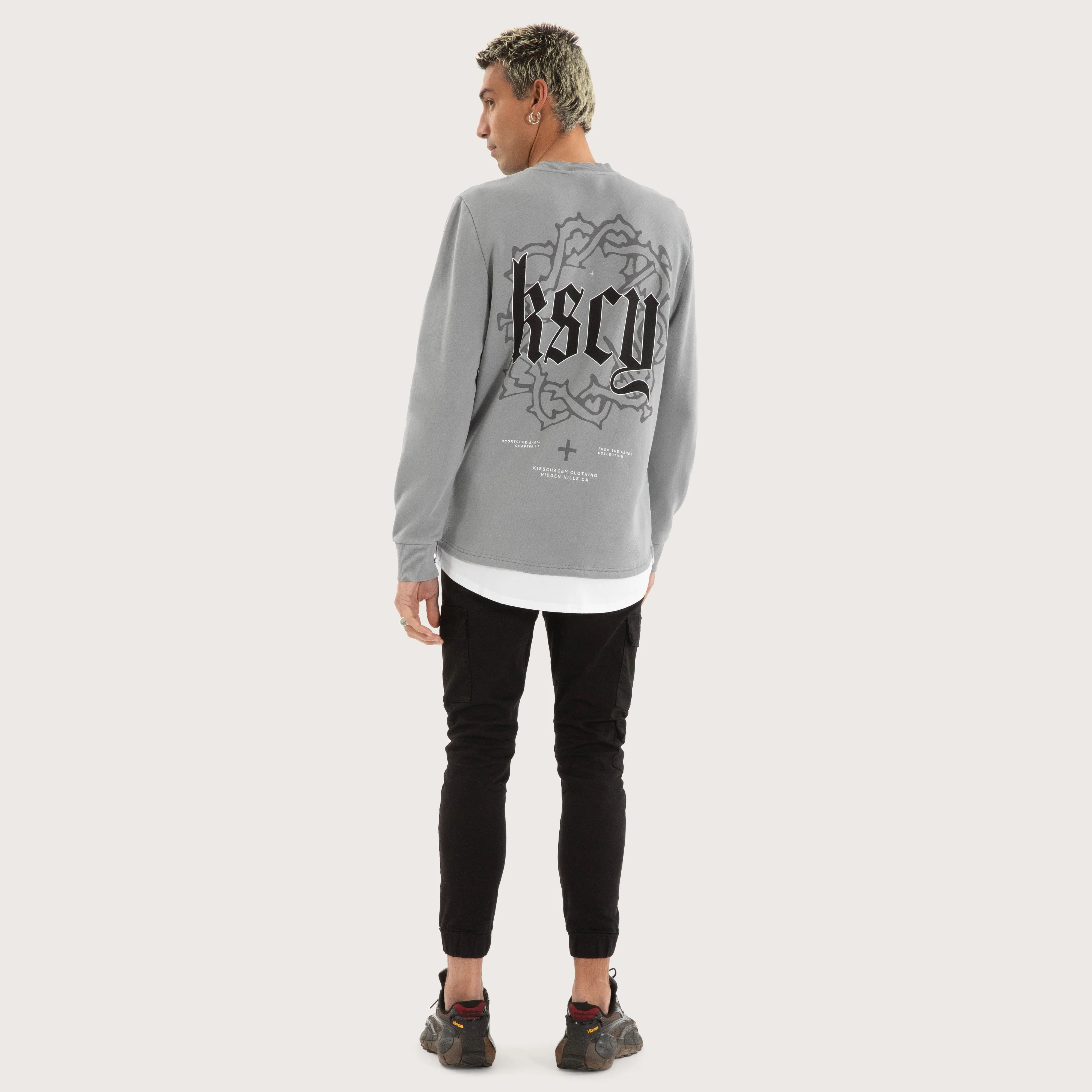 Weary Layered Sweater Pigment Ultimate Grey