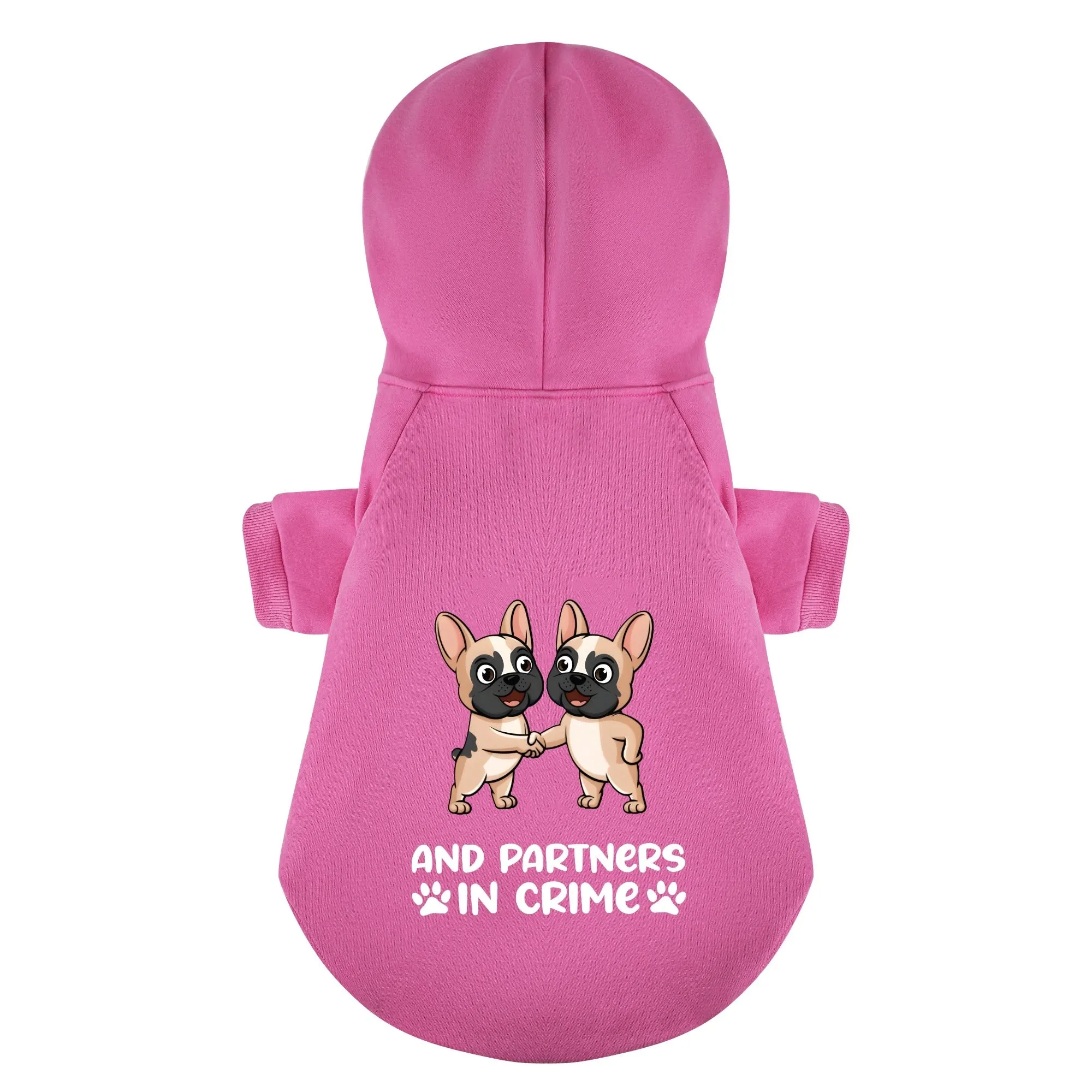 We’re best friends and And partners in crime - Matching French Bulldog Hoodies – Stylish, Cozy & Personalized!