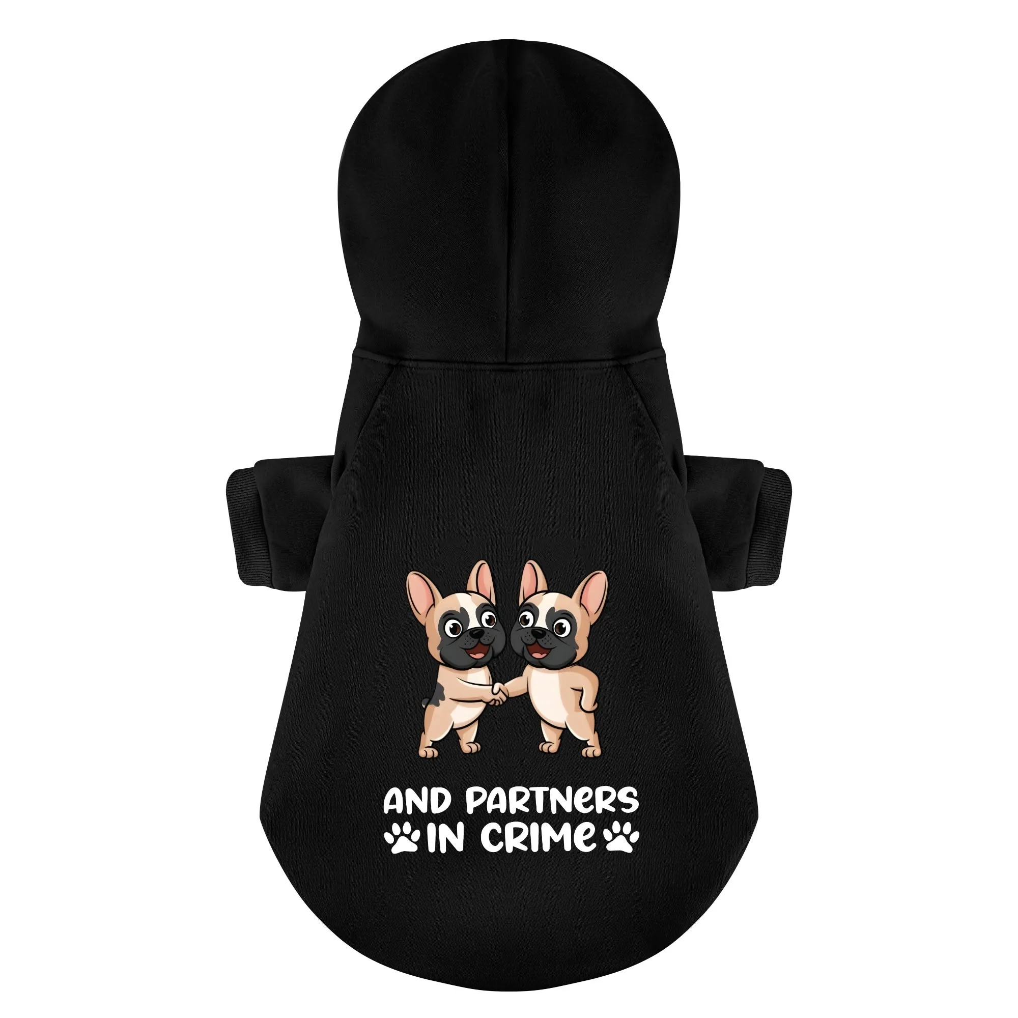 We’re best friends and And partners in crime - Matching French Bulldog Hoodies – Stylish, Cozy & Personalized!