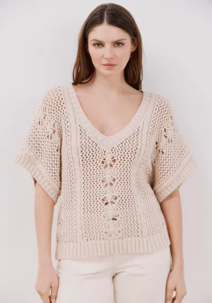 Wide Sleeve Jumper - Ivory
