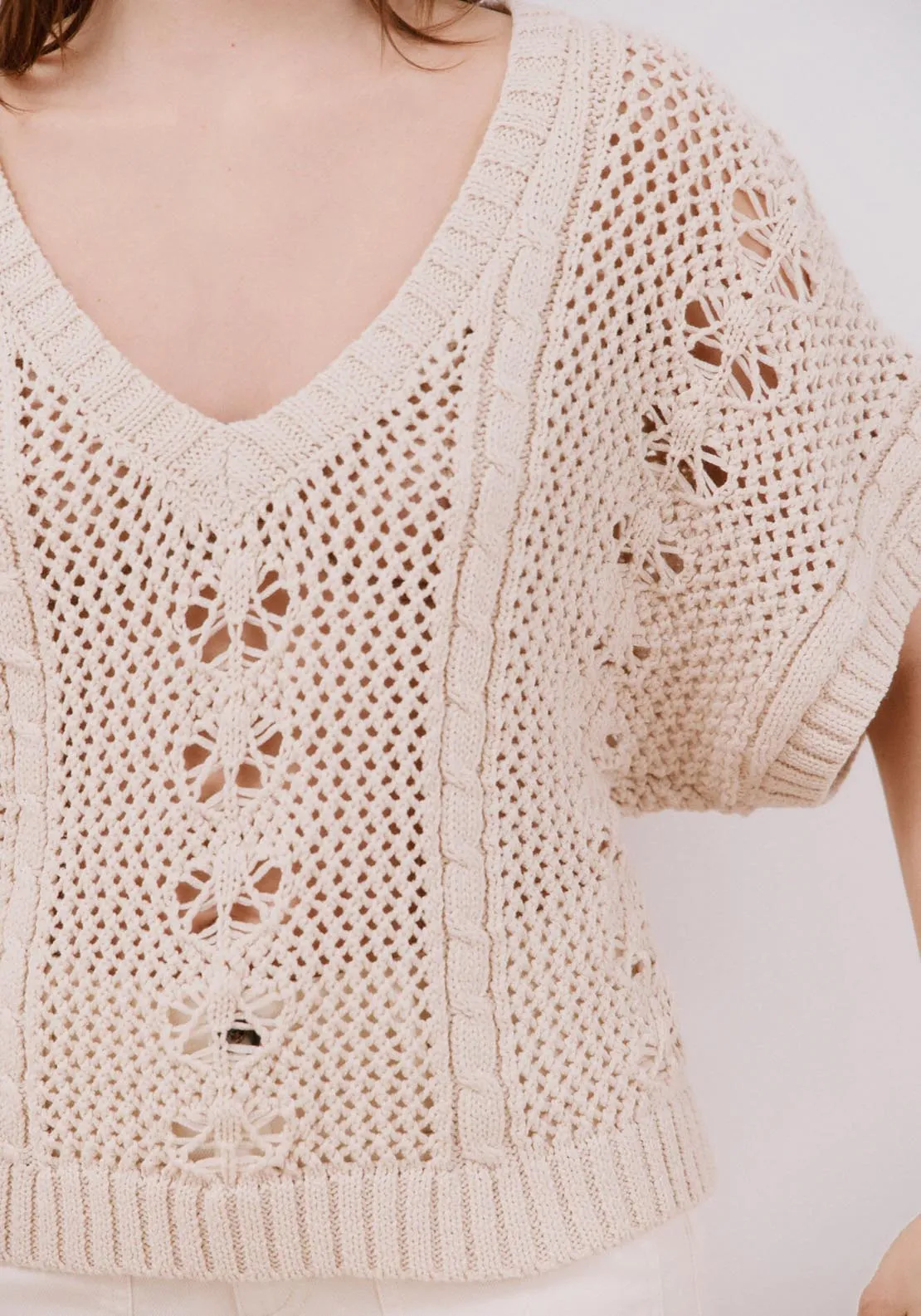 Wide Sleeve Jumper - Ivory