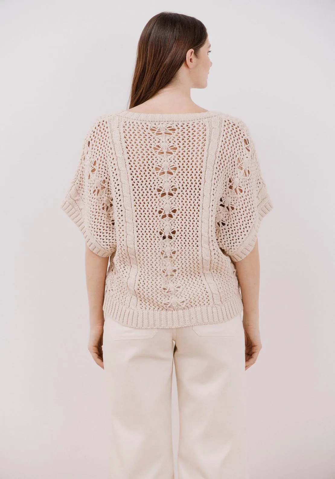 Wide Sleeve Jumper - Ivory