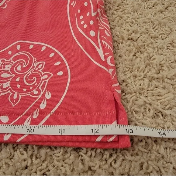Wildfox Jumbo Paisley Coral Shorts Size XS NWT
