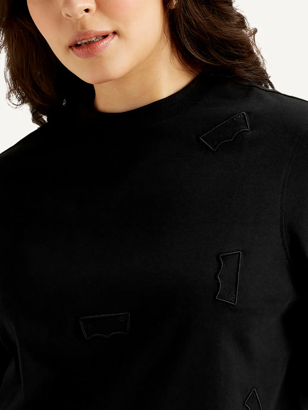 Women's Brand Logo Crew Neck T-shirt