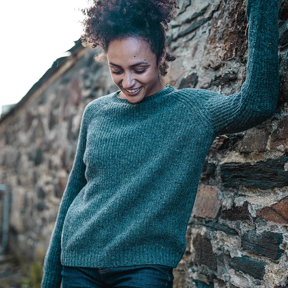 Womens Finse Flecked Crew Sweater