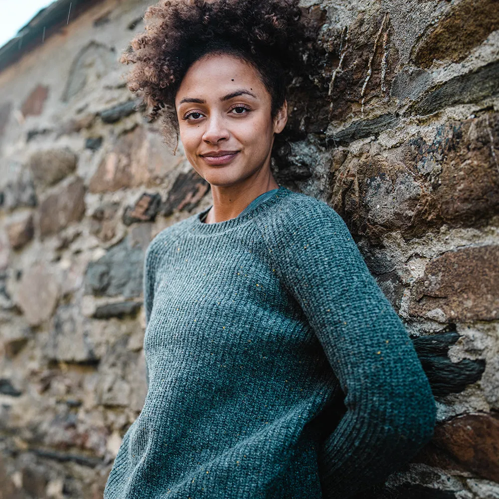 Womens Finse Flecked Crew Sweater