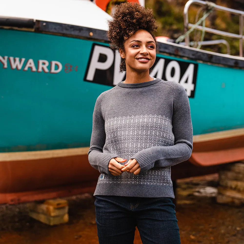 Womens Flakstad Fairisle Crew Sweater
