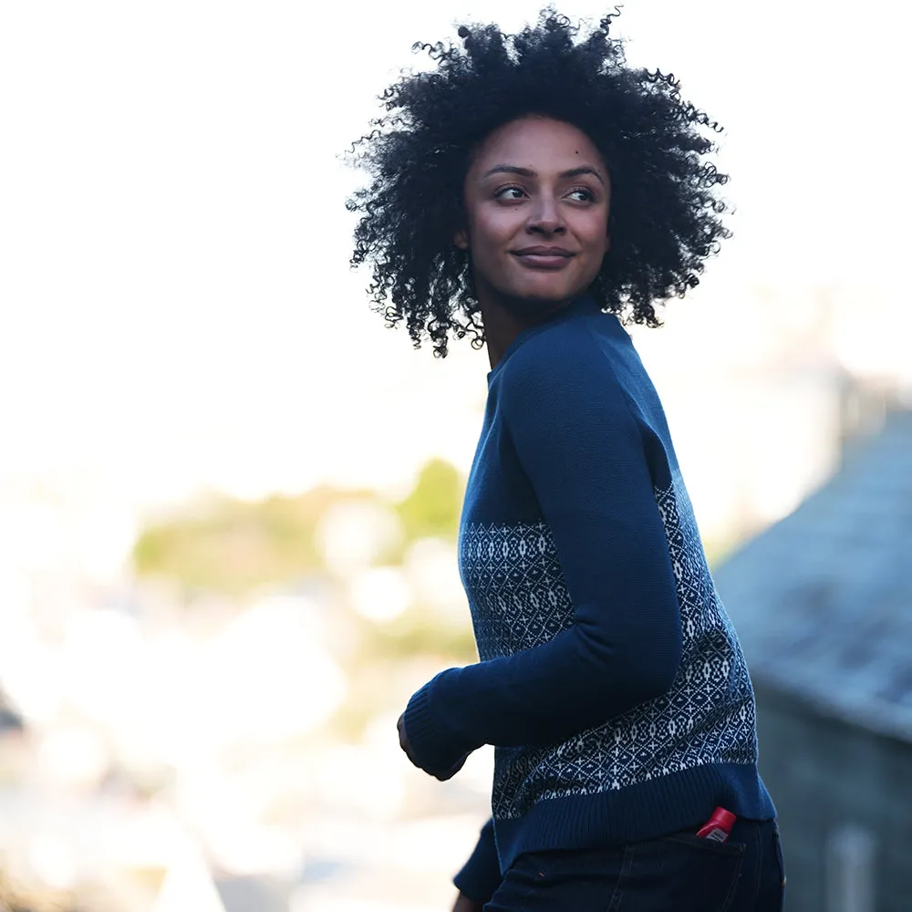 Womens Flakstad Fairisle Crew Sweater