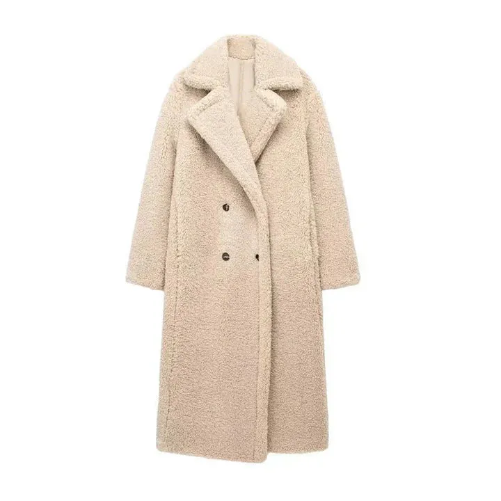 Women's Trendy Teddiza Long Teddy Coat