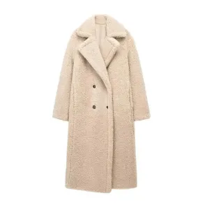 Women's Trendy Teddiza Long Teddy Coat