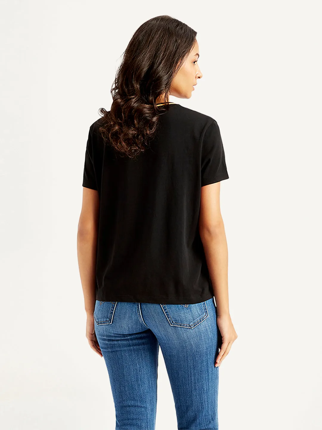 Women's Typographic Print Relaxed Fit T-shirt