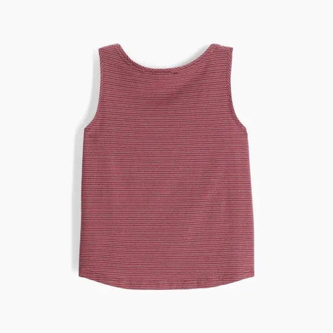 Women's Vacationer Boxy Tank - Wild Rhubarb Strawberry