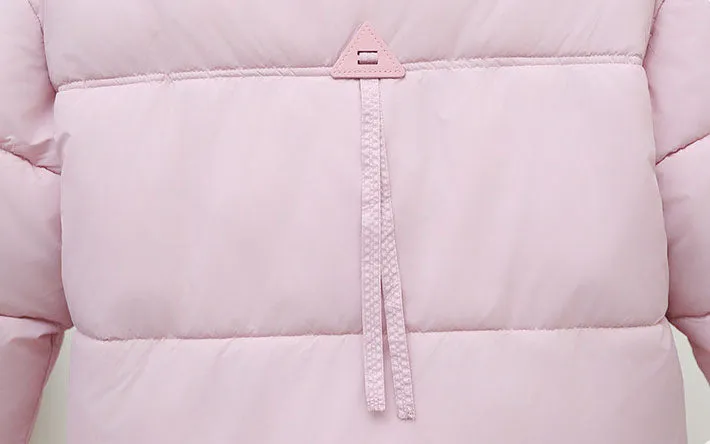 Women's Warm and Stain-Resistant Cropped Puffer Jacket