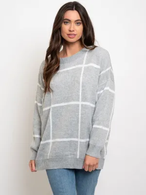 WOMEN'S WINDOW PANE SWEATER