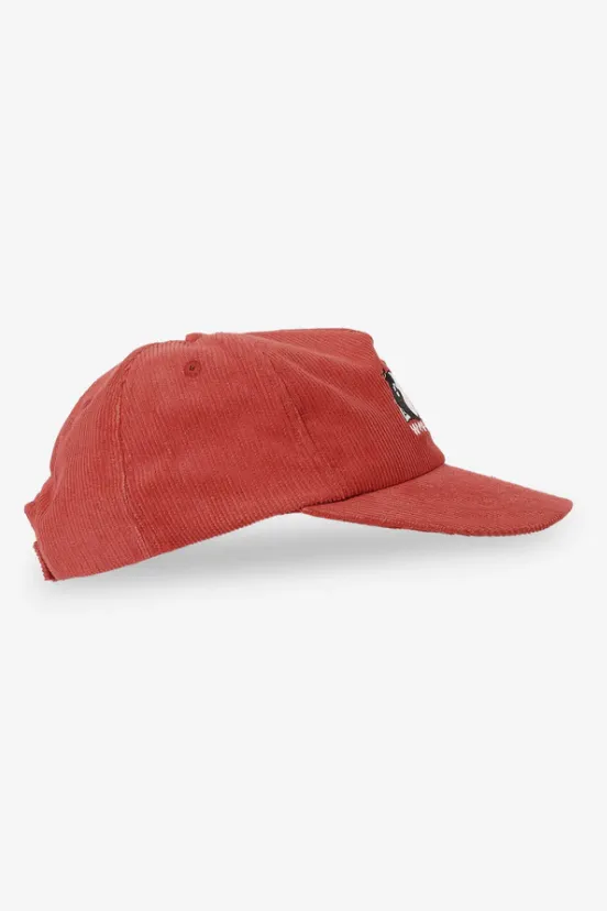 WORSHIP SUPPLIES GET FUZZED 5 PANEL HAT - LUCKY RED