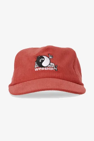 WORSHIP SUPPLIES GET FUZZED 5 PANEL HAT - LUCKY RED