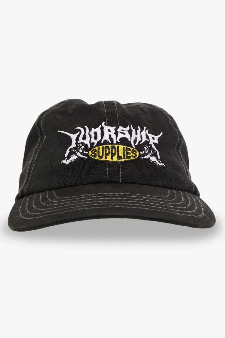WORSHIP SUPPLIES MESSENGER HAT - BLACK