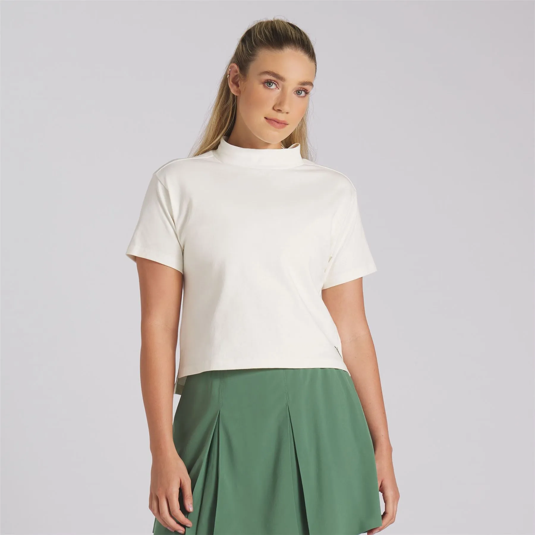 X QGC Mock Neck Warm White