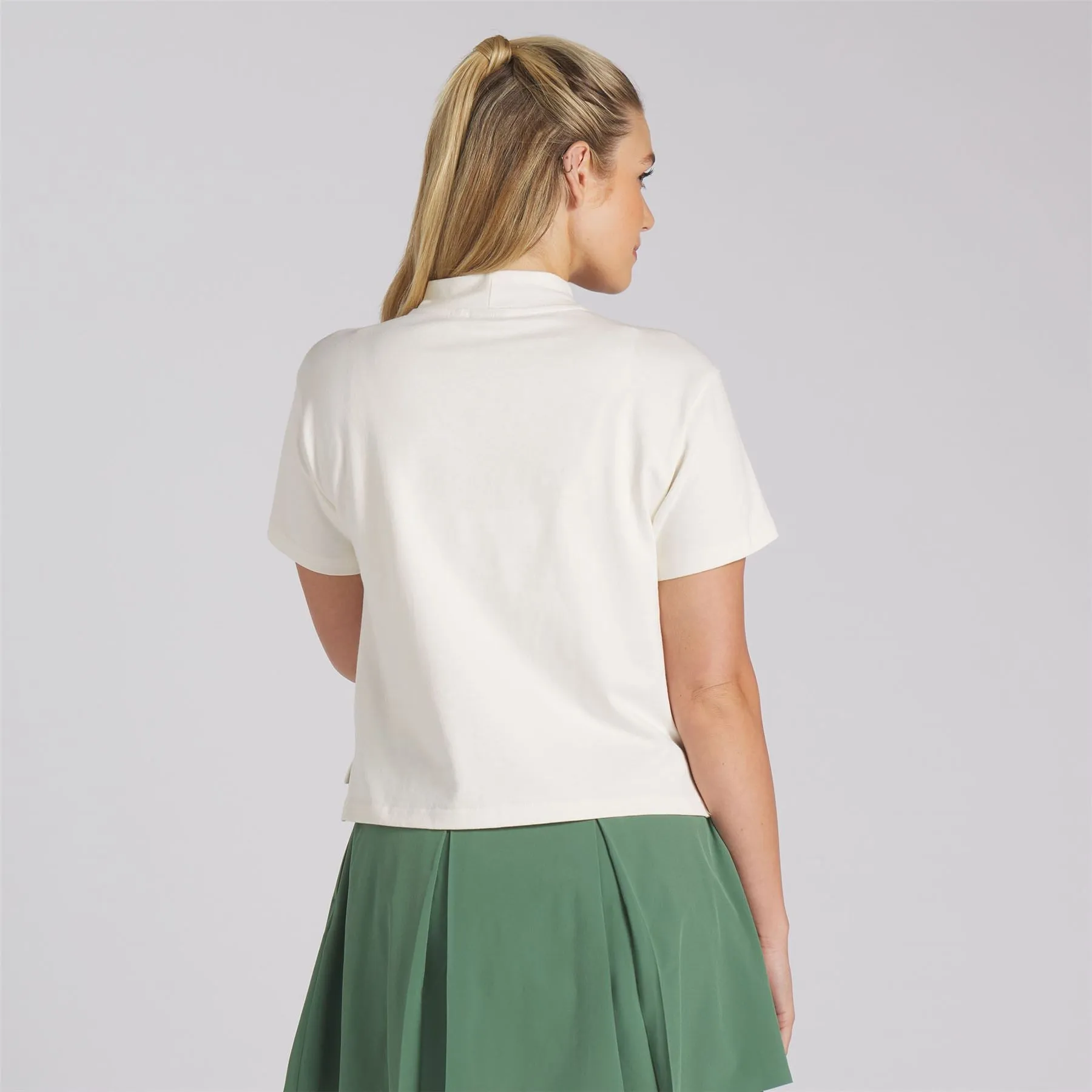 X QGC Mock Neck Warm White