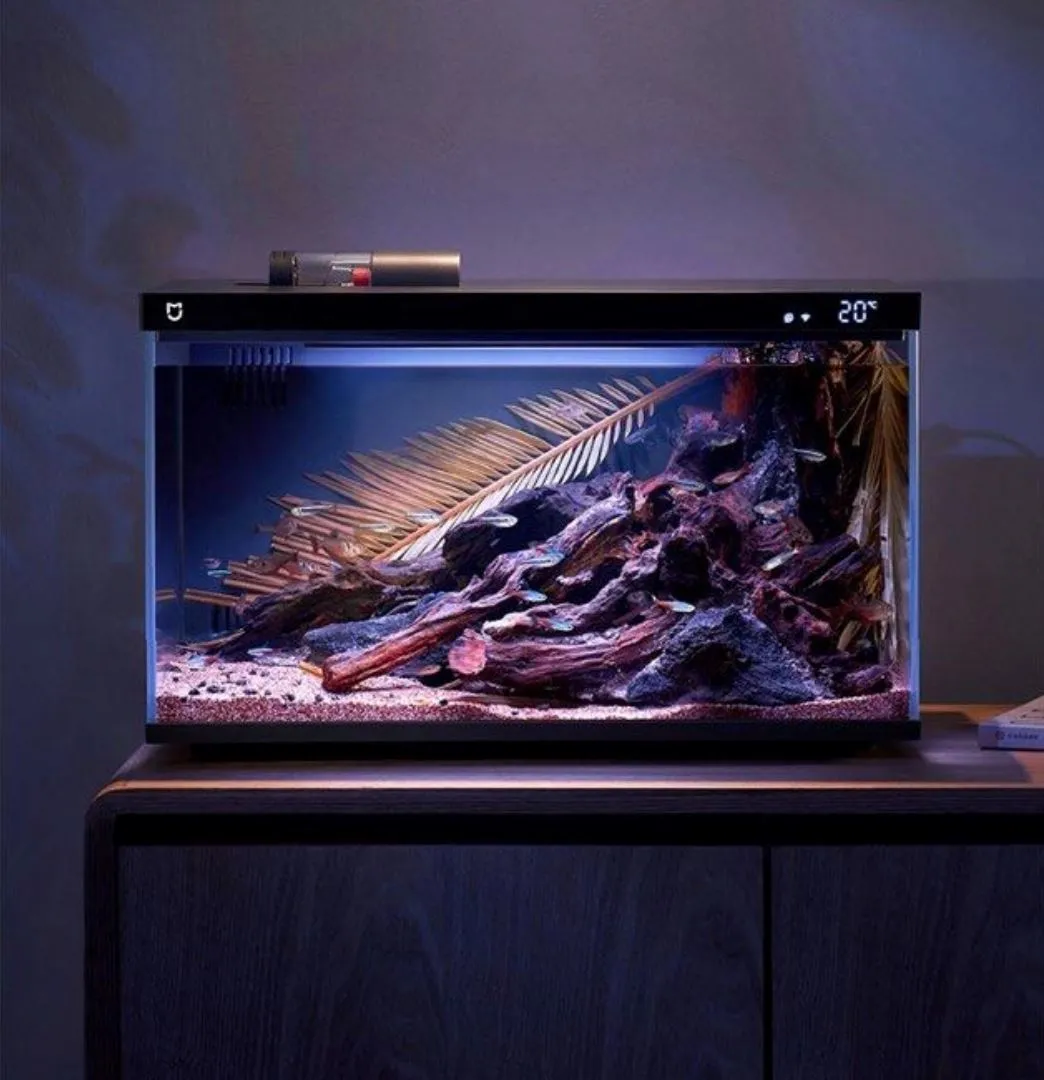 Xiaomi Mijia Smart Fish Tank MYG100 Work With Mijia APP Mobile controlled remote feeding Smart Lighting System Light Aquarium