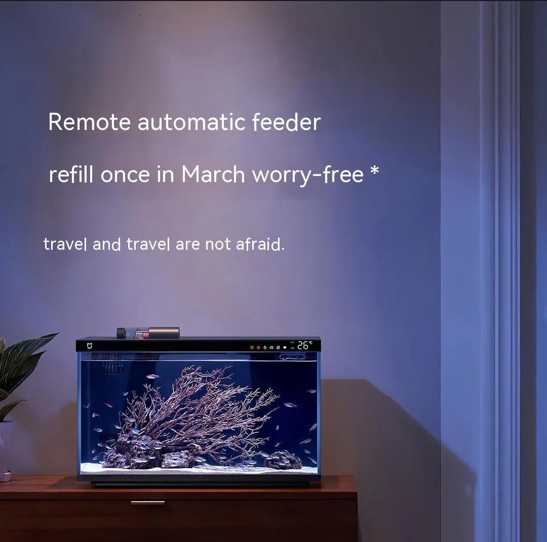 Xiaomi Mijia Smart Fish Tank MYG100 Work With Mijia APP Mobile controlled remote feeding Smart Lighting System Light Aquarium